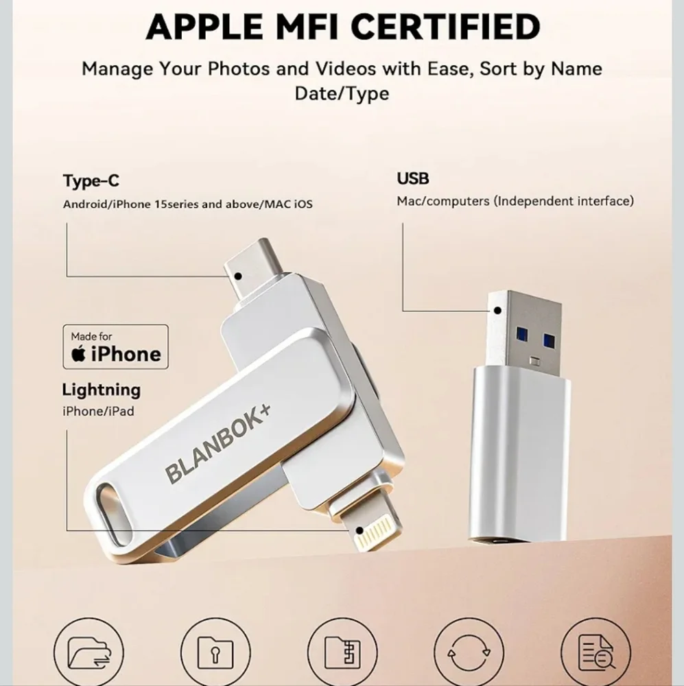 MFI Lic. Flash Drive for iPone and Android
